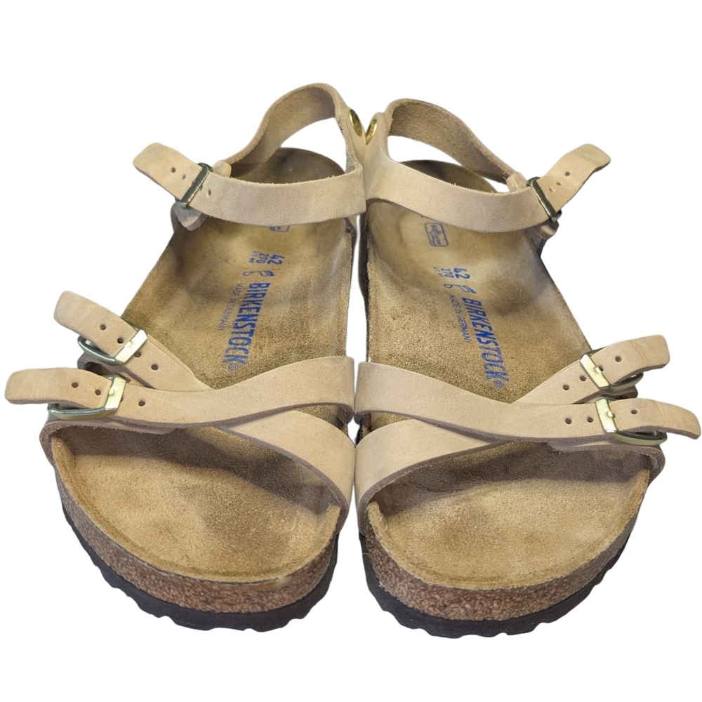 Birkenstock Nubuck Sandals Kumba Soft Footbed Beige EU 42 W 11-11.5 Wide - Picture 2 of 8